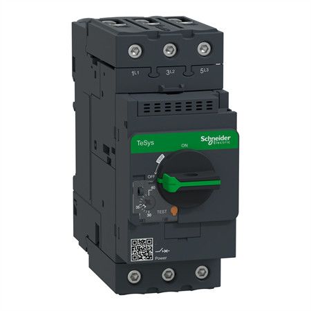Schneider Electric GV3P40 Motor circuit breaker,TeSys Deca frame 3,3P,30-40A,thermal magnetic,EverLink terminals