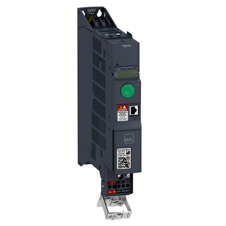 Schneider Electric ATV320U04N4BAS028 variable speed drive, ATV320, 0.37 kW, 380…500 V, 3 phases, book