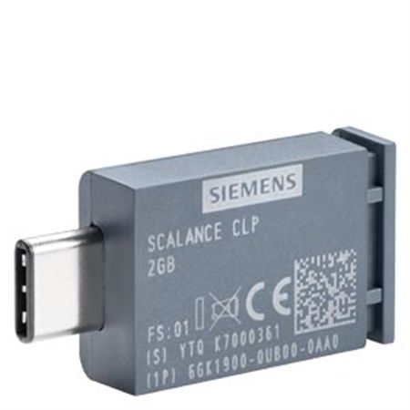 SIEMENS 6GK1900-0UB00-0AA0 SCALANCE CLP 2GB removable data storage medium for simple device replacement in case of fault